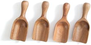 4PCS Wooden Small Scoops for Canist