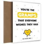 Cute Gramps Birthday Cards - You're the Gramps Everyone Wishes they Had - Happy Birthday Gramps Card that's a Heartfelt, Special Keepsake (But You're Mine)