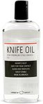 Thirteen Chefs Knife and Honing Oil 12oz - Food Safe, Protects Carbon Steel Knives, Sharpening Stone Ready, Made for Chefs