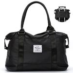 Travel Gym Bag for Women, LANBX Tote Bag Carry on Luggage Sport Duffle Weekender Overnight Bags with Wet Pocket