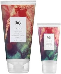 R+Co High Dive Moisture and Shine Crème| Full + Travel | Deep Hydration + Softens + Eliminates Frizz | Vegan + Cruelty-Free | 2 Pack, 5 oz + 1.7 oz