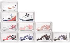 HORUSDY 10-Pack Large Shoe Display 