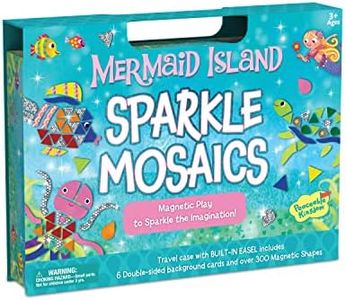 Peaceable Kingdom Mermaid Island Sparkle Mosaics, Magnet Design Mosaic