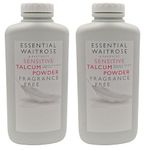 Waitrose Sensitive Talc Powder 250g | Fragrance Free | Talc for Men and Women | Pack of 2