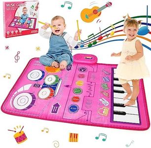 BelleStyle Juguetes para Bebés 1 Año, 2 en 1 Alfombra Musical Juguete de Tambor para Ninos, Alfombra de Piano Juegos Educativos Musica Regalos de Cumpleaños Navidad para Niños Niñas 1 2 3 4 5 Años