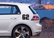 Custom numbers 0-99 decals | Choose your numbers | Racing Numbers | Car Numbers Vinyl Sticker | Bike Numbers decals | Boats Numbers B&G