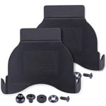 Paddle Mount - Outside-The-Waistband Holster Mounting Attachment - Tactical Black - (w/Mounting Hardware) - (Black Coated Metal Finishing Washers) - (2 Pack)