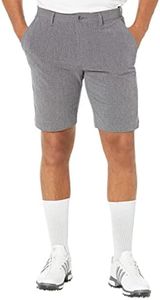 adidas Men's Crosshatch Golf Shorts, Black/White, 40