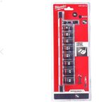 Milwaukee Impact Socket Set 4932480454 Molybdenum Chrom Steel, Black