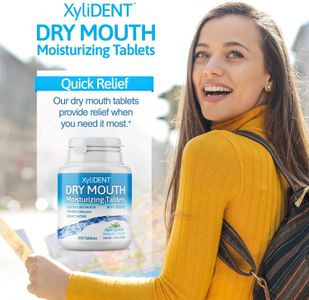 Nature's Stance XyliDENT Xylitol Tablets, Dry Mouth Relief, Peppermint, 100 Count