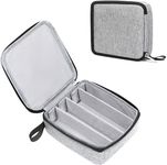 Bukere Travel Sunglasses Organizer Case, Adjustable Slot For Multiple Pairs, Portable Eyeglasses Storage Box for Men Women