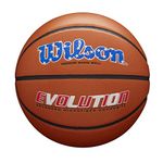 WILSON Evolution Indoor Game Basketball - USA, Size 7-29.5"