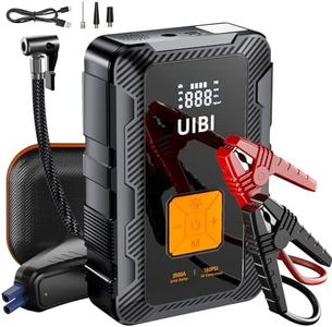 UIBI X7 Jump Starter with Air Compressor, 3500A Car Battery Jumper Starter Portable Pack with 160PSI Tire Inflator, Type-C PD45W, 12V Lithium Battery Booster Box for 10.0L Gas/8.5L Diesel Engine