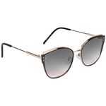 Voyage UV Protected Cat-Eye Women Sunglasses for Women - (Grey Lens | Silver Frame | 5852MG2855)