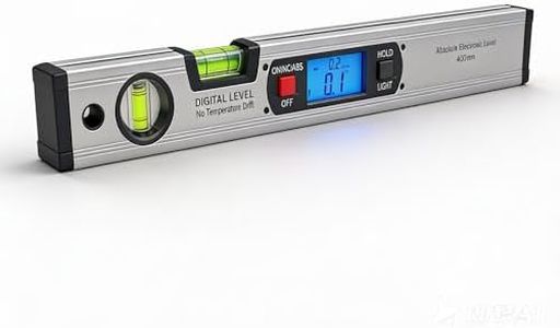 16.3 Inch Digital Level with Backlit LCD High-Precision Inclinometer (0.1° Accuracy), 360° Angle Finder with Magnetic Base & ABS/INC Modes for Construction, Woodworking, Metalworking