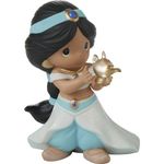 Precious Moments Disney Princess Jasmine Figurine | You Bring The Magic | Disney Jasmine Bisque Porcelain Figurine | Disney Decor | Hand-Painted