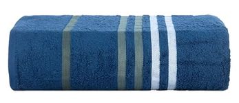 Casa Copenhagen - Egyptian Cotton Exotic 1 Pcs Large Bath Towel (75 X 150cm) Colour : Navy