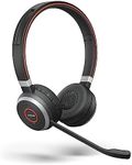 Jabra Evolve 65 SE Wireless Stereo Headphones - Bluetooth, Noise-Canceling Microphone, Long Battery Life, Dual Connectivity, MS Teams Certified, Supports Other Platforms - Black