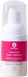ZENZSUAL Feminine Foam Cleanser with Hyaluronic Acid & Organic Cranberry Extract – pH Balanced Feminine Wash for Sensitive Skin, Fragrance-Free Vaginal Cleanser, Hypoallergenic Intimate Care, 1 oz