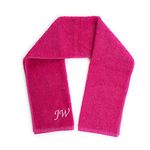 Personalised Gym Towel Pink - Luxury Sports Towel Any Name or Initials (Pink)