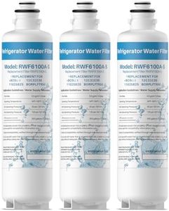 3 Pack for Bosch Fridge Water Filter BORPLFTR55 11032531 BORPLFTR50 Replacement, Compatible with Bosch Refrigerator Water Filter REPLFLTR55 RA450022 11050659 12033030 B36CL80SNS(3 Count (Pack of 1))