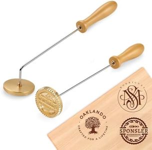 ROSEEKA Custom Branding Iron for Wood - Wood Branding Iron Personalized Stamp for Woodworking BBQ and Crafts Create Unique Designs or Text on Wooden Items Perfect for Crafters (2inch)
