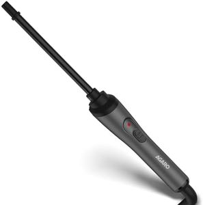 AGARO HC8001 Hair Curler With 10MM Barrel, Rod, Tong, Chopstick Hair Curler, Ceramic Coated Plates, Cool Touch Tip, Fast Heating, For Women, Maggie Curl, Hair Curling, Styling, Grey & Black