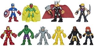 Marvel Playskool Heroes Super Hero Adventures Ultimate Set, 10 Collectible 2.5-Inch Action Figures, Toys for Kids Ages 3 and Up (Amazon Exclusive)