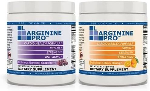 L-ARGININE PRO | 5,500mg L-Arginine Plus L-Citrulline 1,100mg Grape & Orange Powder Drink Mix Supplement for Increased Nitric Oxide Production