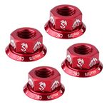 4Pcs Track Wheel Nuts Bicycle BMX Fixie M10 Axle Screw for Rear Hub Red