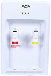 ATLANTIS Table Top Hot And Normal Water Dispenser Small White No Cold Water, 3 Liter