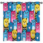 Curtain For Bedroom Girl About Cats