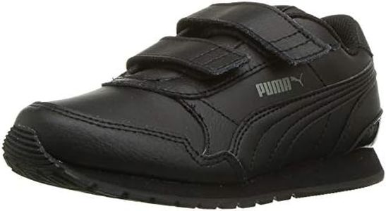 PUMA Kid's ST RUNNER V2 Hook and Loop Shoe, Puma Black-Dark shadow, 9 C US Toddler