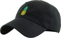 KBETHOS KBSV-021 BLK Pineapple Dad Hat Baseball Cap Polo Style Adjustable