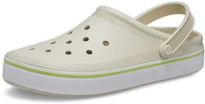 Crocs Unisex-Adult Off Court Clogs, Bone, 5 Men/7 Women