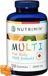 Nutrimin Multi+ Gummy for Kids - Allergen Free Vegan Vitamins and Nutrients - 120 Count of Halal Multivitamin Gummies (30 day supply)