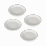 Lasaki Round Ceramic Trays (Plates Saucers) for Pots, planters, Flower, Succulent(Set of 4,White,3.5 inch) R3.5(Plants not Included)