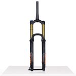 DH MTB Air Fork 27.5/29 Downhill Mountain Bike Suspension Forks Travel 160mm Thru Axle 15 * 110mm Boost Tapered Fork Rebound Adjust,Gold (Color : Manual, Size : 29'')