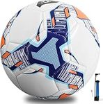 Senston Soccer Ball with Pump Blue 