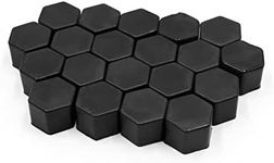 uxcell 20Pcs Black Silicone 19mm Ca