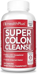 Super Colon Cleanse: 10 Day Cleanse Made with Herbs and Probiotics: Helps with Occasional Constipation, Gentle Internal Cleansing and Detox