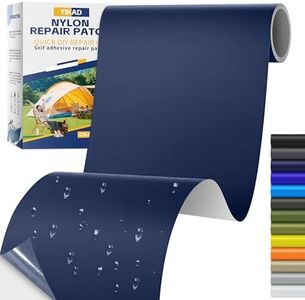 YIKAD Fabric Repair Tape, Self Adhesive Nylon Repair Patch, Waterproof Outdoor Nylon Tape/Patch Kit for Down Jacket Clothing Tent Awnings Boat Cover Couches Navy Blue 4x70 inch