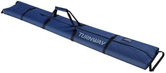 TurnWay Sk Bag | Store & Transport Skis Up to 215 cm, Poles & Extras | Waterproof - for Men, Women and Youth (Blue)