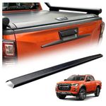 JHCHAN Tailgate Protector for Isuzu D-MAX 2021 2022 2023 2024 Accessories Dmax Pickup Load Bed Rail Cover Rear Tail Gate Guard Trim Texture Black…