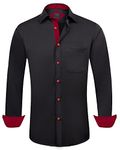 Alimens & Gentle Mens Long Sleeve Dress Shirts Wrinkle Free Casual Button Down Shirts