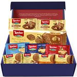 Loacker Biscuit Hamper Box - Chocolate Wafer Biscuits Variety - All-Occasion Sweets & Biscuits Gift Set for Men and Women - Includes 10-Piece Loacker Collection