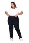 FITWINGS High Waist Plus Size Women's Denim Slim Fit Stretchable Jeggings (8XL, Black)