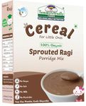 TummyFriendly Foods Certified Organic Sprouted Ragi Flour For Little Ones. Made of Organic Sprouted Ragi Powder | Ragi Flour for Baby, rich in Calcium, Iron, Fibre & Micro-Nutrients. Ragi Sari Nachani Satva. No Sugar, No Salt, No Milk, No Chemicals, No Pesticides | Maximum Nutrition From Real Food. Available in Trial Baby Packs too. Shelf Life 6 Month | 200g, ONE PACK