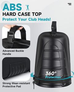 Findway Golf Travel Bag with Wheels – Waterproof, Hard Case Top, Lightweight