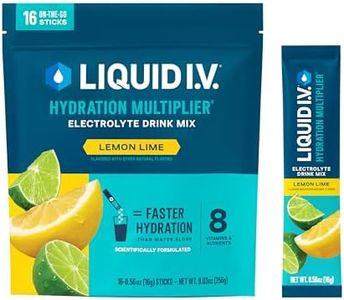 Liquid I.V. Hydration Multiplier, Electrolyte Powder, Easy Open Packets, Supplement Drink Mix (Lemon Lime, 16 Count)